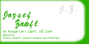 jozsef zapfl business card